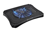 Thermaltake Massive V20 Steel Mesh Panel Single 200mm Blue LED Fan Adjustable Speed Control 10'-17' Laptop Notebook Cooling Pad CL-N004-PL20BL-A
