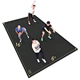 GXMMAT Extra Large Exercise Mat 16'x6'x7mm, Upgrade Agile ladder design, Ultra Durable Workout Mats for Home Gym Flooring, Shoe-Friendly Non-Slip Cardio Mat for MMA, Plyo, Jump, All-Purpose Fitness