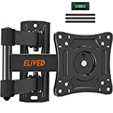 ELIVED Monitor Wall Mount for Most 13-30 inch LED/LCD Flat Screen TVs, Full Motion TV Wall Mount Bracket with Swivel Articulating Arm, Tilts, Extension, Rotation, Max VESA 100x100mm, 33 lbs.