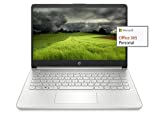 HP 2021 Newest 14in HD Laptop Light-Weight, AMD Athlon 3050U(Up to 3.2GHz), 8GB RAM, 128GB SSD + 64GB eMMC, 1 yr Office365, WiFi, Bluetooth 5, USB-A&C, HDMI, Webcam, Win10S,w/Ghost Manta Accessories