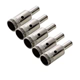 1/2' Inch Diamond Drill Bit Hole Saw for Tile Glass Marble Granite Fiberglass Ceramic Tool (5 Pack)