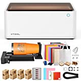 xTool M1 10w Compact 3-in-1 Laser Engraver & Cutting Machine with Rotary & Material Box, Higher Accuracy & Smarter 16MP Auto-Focus, Create Christmas DIY Wood/Metal/Paper/Acrylic/Iron-on/Vinyl