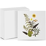 30 Sheets Blotting Paper for Flower Press White Flower Press Paper Absorbent Paper Sheets Large Blotter Paper Reusable Herbarium Paper for Plant Pressing Art, 10.6 x 7.6 inches