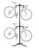 CyclingDeal 2 Bike Bicycle Vertical Hanger Parking Rack Gravity Floor Storage Stand for Garages or Apartments