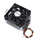 VBESTLIFE 12V CPU Cooling Fan, Extruded Aluminum Heatsink CPU Cooler Hydraulic Bearing 2200RPM High Speed 7015 Silent Fan for AMD