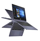 ASUS VivoBook Flip Thin and Light 2-in-1 Laptop - 11.6' HD Touchscreen, Intel Dual-Core Celeron N3350 Processor, 4GB RAM, 64GB eMMC Storage, Windows 10 in S Mode, Office 365 - J202NA-DH01T