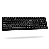 iKBC CD108 V2 Ergonomic Mechanical Keyboard with Cherry MX Brown Switch for Windows and Mac, Full Size Keyboard Upgraded with Mistel PBT Double Shot Keycaps for Desktop and Laptop, Solid Build Quality