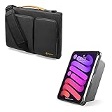 tomtoc 360 Protective Laptop Shoulder Bag for 16-inch MacBook Pro M1 Pro/Max 2021-2019 A2485 and Vertical Case for iPad Mini 6 2021