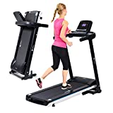 LifePro Compact Foldable Treadmill for People 5' 4'' & Under. Mini Electric Folding Portable Treadmill for Walking & Running in Small Spaces Including Homes & Apartments (Bluetooth & Tablet Holder)