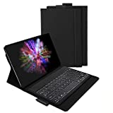 Keyboard Case Backlit Compatible with Samsung Tab A 10.1 2019, Case with Detachable Bluetooth Keyboard US Layout for Samsung Galaxy Tab A 10.1 2019 T510/T515, Black