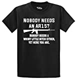 Men's Heavyweight Tee Nobody Needs an AR15? Nobody Needs Whiny Little Bitch Black XL