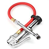 AstroAI Tire Inflator with Pressure Gauge, 120 PSI Air Chuck Compressor Accessories RV Dual Head Commercial Grade Heavy Duty with Rubber Hose. Gifts for Men