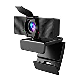 LITEPRO Webcam with Microphone & Privacy Cover, 1080P HD Web Computer Camera, USB Plug and Play Laptop PC Desktop Camera, Works with Zoom, Skype, Teams, Video Conferencing/Recording/Streaming