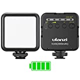 ULANZI VL49 2000mAh LED Video Light w 3 Cold Shoe, Rechargeable Soft Light Panel, Portable Photography Lighting for DJI OSMO Sony DSLR Canon Camera GoPro Vlogging