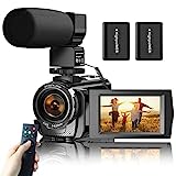 Aasonida Video Camera Camcorder for YouTube, Digital Vlogging Camera FHD 1080P 30FPS 24MP 3.0 Inch 270° Rotation Screen Video Recorder with Microphone, Remote Control, 2 Batteries