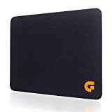Guning Mouse Pads for Computers Black Smooth Waterproof Cloth Surface for Office and Gaming Portable Mousepad for Laptop Mac PC Accurate Smooth Moving