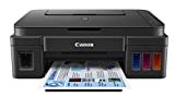 Canon G3200 All-In-One Wireless Supertank (MegaTank) Printer| Copier| Scanner| and Mobile Printing, Black, 6.5' x 17.6' x 13' (0630C002)