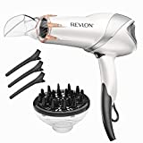 REVLON Infrared Hair Dryer | 1875 Watts of Maximum Shine, Softness and Control, (White)