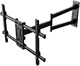FORGING MOUNT Corner TV Wall Mount Long Arm TV Mount Bracket for 32'-75' TVs-Easy to Install Single Stud Design- 33' of Smooth Extension Plus Swivel,Tilt,Max VESA 600X400mm,Holds 100lbs.