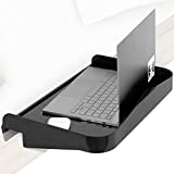 Bedside Shelf for Bunk Beds, Lofts & Bed Frames - Heavy Duty Storage Tray Fits Laptops, Book & Drinks - Great for Students College Dorm Room & Kids Bedroom to Replace Nightstand (Black)