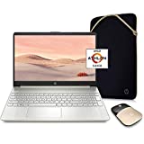 HP Pavilion Laptop (2021 Latest Model), AMD Athlon 3050U Processor, 16GB RAM, 512GB SSD, Long Battery Life, Webcam, HDMI, Bluetooth, WiFi, Gold, Win 10 + Oydisen Cloth