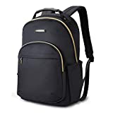 Laptop Backpack Women Travel Backpacks Book Bag for 17.3 Inch Computer LIGHT FLIGHT Carry on Back Pack for Work Travel College School Large Black