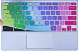Colorful Keyboard Cover for Samsung Chromebook 4 3 XE310XBA XE500C13 XE501C13 11.6 / Chromebook 4 15.6' XE350XBA / Chromebook 2 XE500C12 / Chromebook Plus V2 XE520QAB XE521QAB 12.2', Rainbow