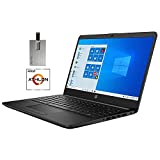 2021 HP Pavilion 14' HD Display Laptop Computer, AMD Athlon Silver 3050U Processor, 16GB DDR4 RAM, 512GB SSD, AMD Radeon Graphics, Webcam, Stereo Speakers, Windows 10, Black, 32GB SnowBell USB Card
