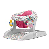 Summer® Learn-to-Sit™ 2-Position Floor Seat (Funfetti Pink) – Sit Baby Up in This Adjustable Baby Activity Seat Appropriate for Ages 4-12 Months – Includes Toys