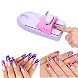 Nail Art Printer DIY Stamper Manicure Printing Machine Stamper Nail Printer Manicure Tools Nail Colors Stamper Machine Set With 5 Pattern Steel Plates