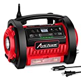 AVID POWER Tire Inflator Portable Air Compressor, 12V DC / 110V AC Car Tire Pump, Air Mattress Pump with Inflation and Deflation Modes, Dual Powerful Motors, Digital Pressure Gauge