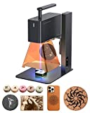 LaserPecker 2 Laser Engraver Cutter, 60W Galvo Laser Handheld Engraver High Precision 0.05mm Compressed Spot, 36000mm/min High Speed Portable Engraving Machine for Wood Board Kraft Paper Leather