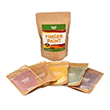 Veggie Baby Finger Paints for Toddlers, Vegan, Organic Baby Safe Coloring, Play, Colorful Eco Painting (5 Colors)