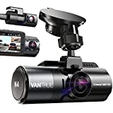 Vantrue N4 3 Channel 4K Dash Cam, 4K+1080P Front and Rear, 1440P+1080P Front and Inside, 1440P+1080P+1080P Three Way Triple Car Camera, IR Night Vision, 24hr Parking Mode, Capacitor, Support 256GB Max