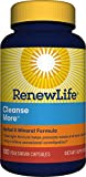 Renew Life Adult Cleanse More -Detox, helps relieve occasional bloating and restore regularity, Herbal & Mineral Formula-Overnight Constipation Relief-Gluten, Dairy & Soy Free-100 Vegetarian Capsules