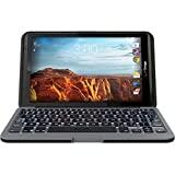 ZAGG EL8ZKF-BB0 Folio Case with Backlit Keyboard for 2016 Verizon Ellipsis 8 Tablet, Black