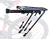 COMINGFIT 180lbs Capacity Solid Bearings Universal Adjustable Bicycle Luggage Cargo Rack