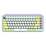 Logitech POP Keys Mechanical Wireless Keyboard with Customizable Emoji Keys, Durable Compact Design, Bluetooth or USB Connectivity, Multi-Device, OS Compatible - Daydream Mint