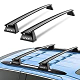 KYX Roof Rack Cross Bars for 2011-2021 Grand Cherokee, Aviation Aluminum Crossbars Matte Black for Bike Luggage Rack Kayak Snowboard