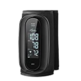 Blood Pressure Monitor Upper Arm with One Piece Design, Digital BP Machine for Home Use with Cuff Size 9-14 Inch, Portable Meter, Built-in Battery
