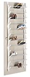 Whitmor Non Slip Door Shoe Rack-36 Fold Up, Nonslip Bars, 36-PAIR, White