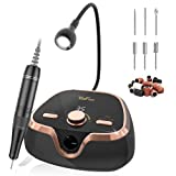 YaFex Nail Drill, 35000 RPM Professional Nail Drill Machine, Electric Nail File with LCD Speed Display Manicure & Pedicure Efile Drill for Acrylic Nails, Gel, Polish (Black)