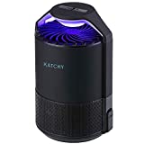 Katchy Indoor Insect Trap - Catcher & Killer for Mosquitos, Gnats, Moths, Fruit Flies - Non-Zapper Traps for Inside Your Home - Catch Insects Indoors with Suction, Bug Light & Sticky Glue (Black)