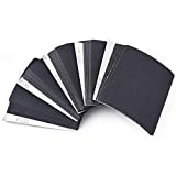 1/4 Sheet Sandpaper Assorted 80/120/180/240/320 Grit Hook & Loop or Clip on Sander Sheets 5.5' x 4.5' Silicon Carbide Sanding Sheets for Wet/Dry Palm Sanders Polishing Accessories, 50PCS…