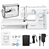 Magicfly 59 Stitches Sewing Machine, Reverse Sewing, Professional Sewing Machine for Adults, with 4 Replaceable Presser Feet, Extension Table, Dust Cover