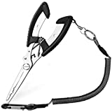 Fishing Pliers, Hook Remover, Made of Stainless Steel Leaders Braid Fluorocarbon Cutter, Split Ring Plier Fishing Tools Tackle Gear Fly Tying Kayak Accessories for Catfishing Bass Lure Bait Making