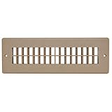 Valterra A10-3365VP Light Brown Heat and A/C Floor Register with Damper (2-1/4' x 10')