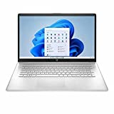 HP 17-cp0000 17-cp0035cl 17.3' Touchscreen Notebook, AMD Ryzen 5500U, Windows 11 Home, 12GB RAM, 1 TB HDD, Natural Silver (50U26UAR#ABA) (Renewed)