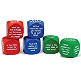 Learning Resources Reading Comprehension Cubes, 6 Colored Foam Cubes, Ages 6+, Multi-color, 1-5/8 L x 1-5/8 W in