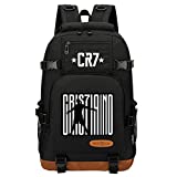 Gengx Student Waterproof School Backpack Ronaldo Knapsack,Kids Back to School Book Bag Laptop Rucksack